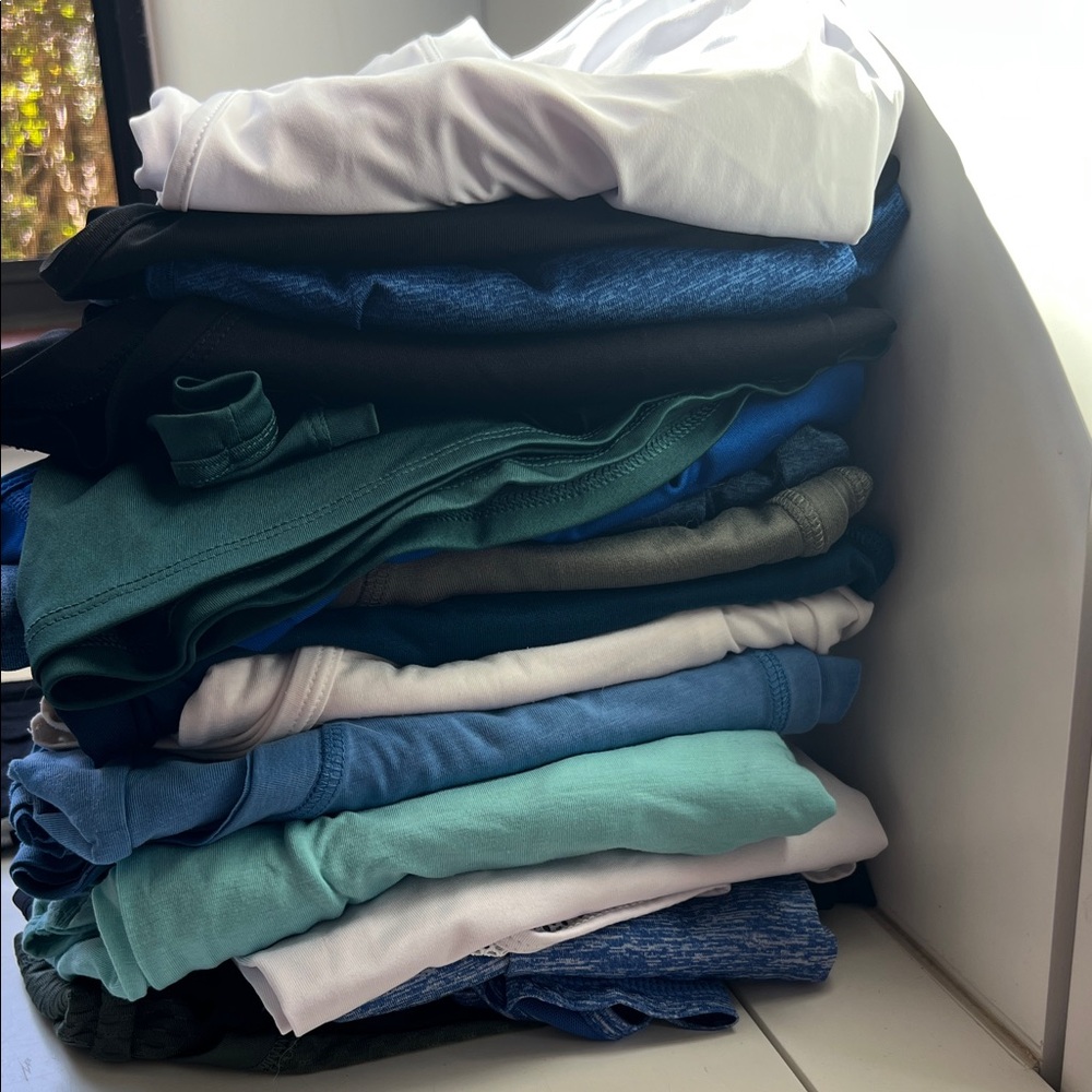 16 Assorted Size Medium Workout Shirts - image 1